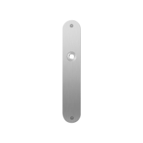 GPF1100.21L/R flat backplate rounded blind left-/ right handed satin stainless steel
