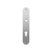 GPF1100.21L/R flat backplate rounded 72PZ left-/ right handed satin stainless steel