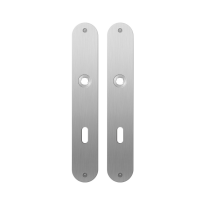 GPF1100.22 flat backplate rounded lock 72 satin stainless steel