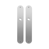 GPF1100.22 flat backplate rounded blind satin stainless steel