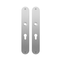 GPF1100.22 flat backplate rounded 55PZ satin stainless steel