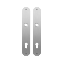 GPF1100.22 flat backplate rounded 92PZ satin stainless steel