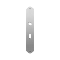 GPF1100.22L/R flat backplate rounded lock 56 left-/ right handed satin stainless steel