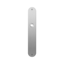 GPF1100.22L/R flat backplate rounded blind left-/ right handed satin stainless steel