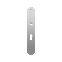 GPF1100.22L/R flat backplate rounded 55PZ left-/ right handed satin stainless steel