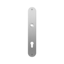GPF1100.22L/R flat backplate rounded 85PZ left-/ right handed satin stainless steel