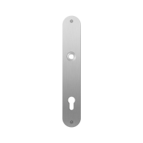 GPF1100.22L/R flat backplate rounded 92PZ left-/ right handed satin stainless steel