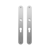 GPF1100.23 flat backplate rounded 55PZ satin stainless steel