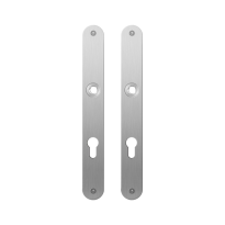 GPF1100.23 flat backplate rounded 72PZ satin stainless steel