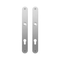 GPF1100.23 flat backplate rounded 85PZ satin stainless steel