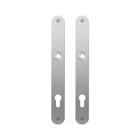 GPF1100.23 flat backplate rounded 92PZ satin stainless steel