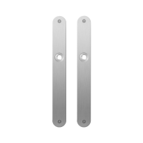 GPF1100.23 flat backplate rounded satin stainless steel