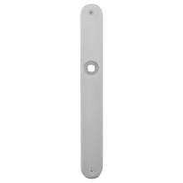 GPF1100.23L/R flat backplate rounded left-/ right handed satin stainless steel