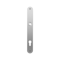 GPF1100.23L/R flat backplate rounded 92PZ left-/ right handed satin stainless steel