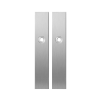 GPF1100.25 long backplate rectangular satin stainless steel