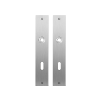 GPF1100.26 flat backplate rectangular lock 72 satin stainless steel