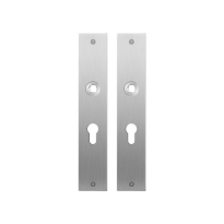 GPF1100.26 flat backplate rectangular 55PZ satin stainless steel