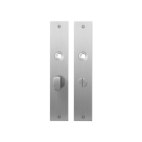 GPF1100.26 flat backplate rectangular bathroom 55/8 big knob satin stainless steel