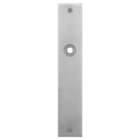 GPF1100.26L/R flat backplate rectangular left-/ right handed satin stainless steel