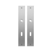 GPF1100.27 flat backplate rectangular lock 72 satin stainless steel