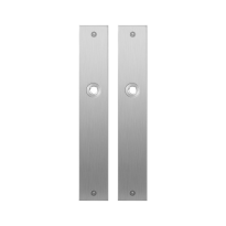 GPF1100.27 flat backplate rectangular satin stainless steel