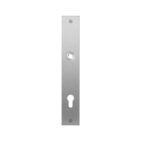 GPF1100.27L/R flat backplate rectangular 92PZ links-/ right handed satin stainless steel
