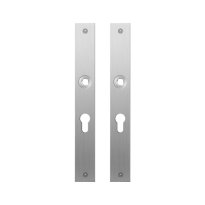 GPF1100.28 flat backplate rectangular 55PZ satin stainless steel