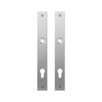 GPF1100.28 flat backplate rectangular 92PZ satin stainless steel