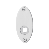 GPF1100.43L/R Rose 80x38x2mm polished stainless steel left-/right turning