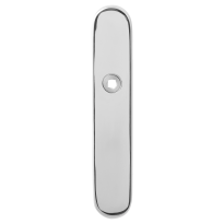 GPF1100.60R long backplate rounded right handed polished stainless steel