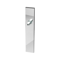 GPF1100.65.442 long backplate rectangular lock 72PZ polished stainless steel with welded knob fastener