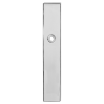 GPF1100.65 long backplate rectangular polished stainless steel
