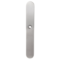 GPF1100.70 long backplate XL rounded lock 57 satin stainless steel