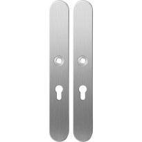 GPF1100.70 long backplate XL rounded 55PZ satin stainless steel