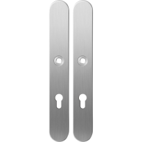 GPF1100.70 long backplate XL rounded 72PZ satin stainless steel