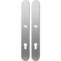 GPF1100.70 long backplate XL rounded 85PZ satin stainless steel