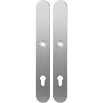 GPF1100.70 long backplate XL rounded 92PZ satin stainless steel