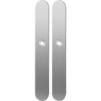 GPF1100.70 long backplate XL rounded satin stainless steel