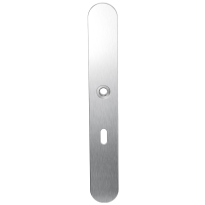 GPF1100.70L long backplate XL rounded lock 56 left handed satin stainless steel