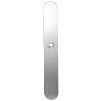 GPF1100.70L long backplate XL rounded left handed satin stainless steel