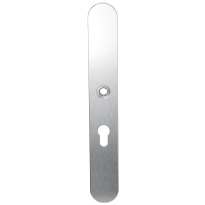GPF1100.70L long backplate XL rounded 55PZ left handed satin stainless steel