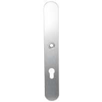 GPF1100.70L long backplate XL rounded 72PZ left handed satin stainless steel
