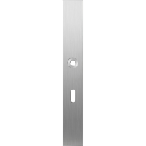 GPF1100.75L long backplate XL rectangular lock 56 left handed satin stainless steel