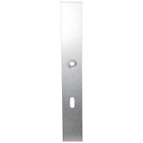 GPF1100.75L long backplate XL rectangular lock 72 left handed satin stainless steel