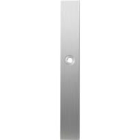 GPF1100.75L long backplate XL rectangular blind left handed satin stainless steel
