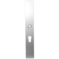 GPF1100.75L long backplate XL rectangular 55PZ left handed satin stainless steel