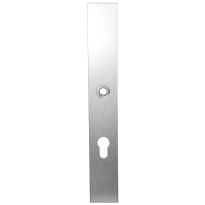 GPF1100.75L long backplate XL rectangular 72PZ left handed satin stainless steel