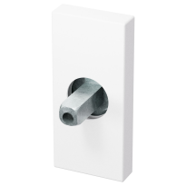 GPF1101.62.0400 Rose 70x32x10mm white with welded knob fastener 