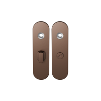 GPF1110.A2 short backplate rounded bathroom 57/5 big knob Bronze blend