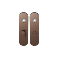 GPF1110.A2 short backplate rounded bathroom 63/8 big knob Bronze blend